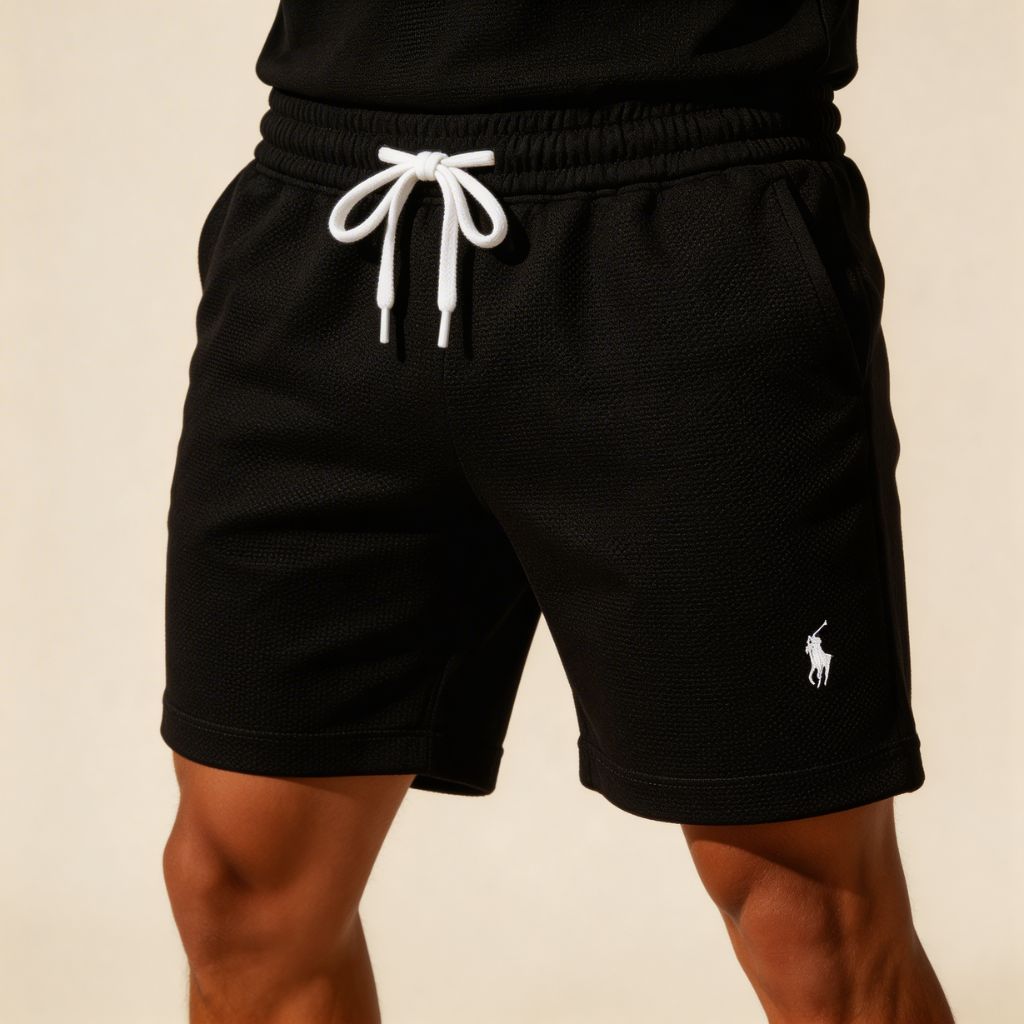 Premium Textured Polo & Shorts Set
