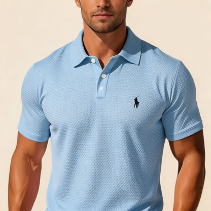 Premium Textured Polo & Shorts Set