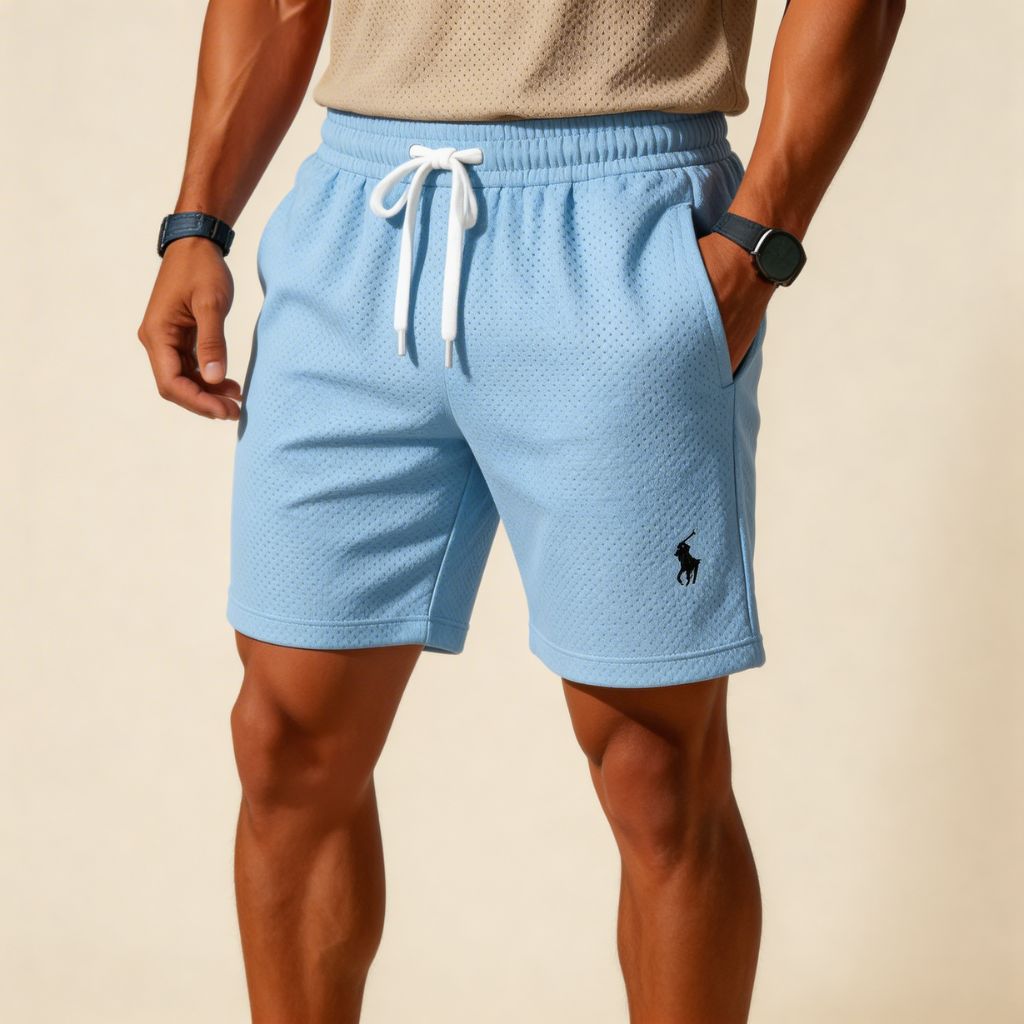 Premium Textured Polo & Shorts Set